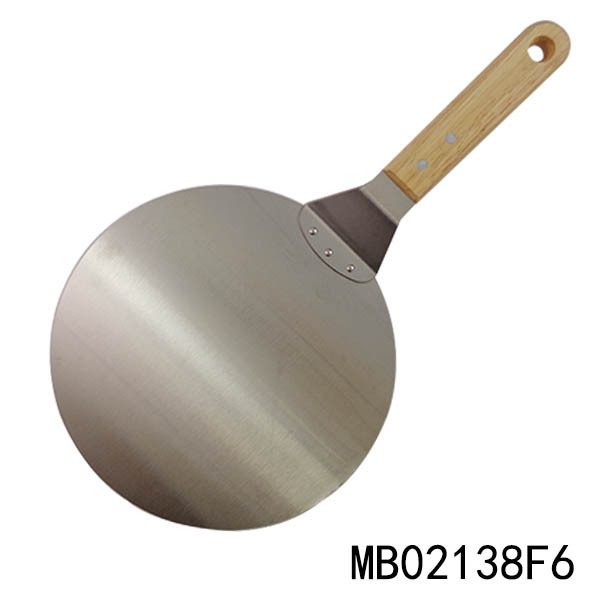 12in SS PIZZA SHOVEL with OAK WOODEN Handle Hand TAG
