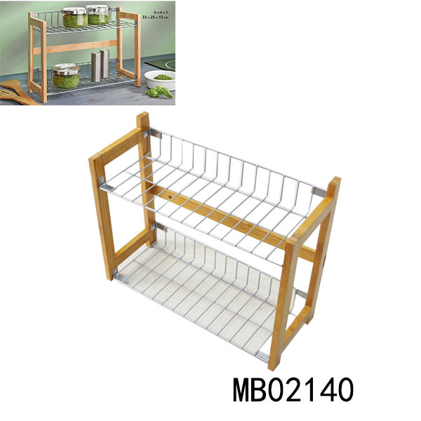BAMBOO KITCHEN RACK 1PCS POLYBA