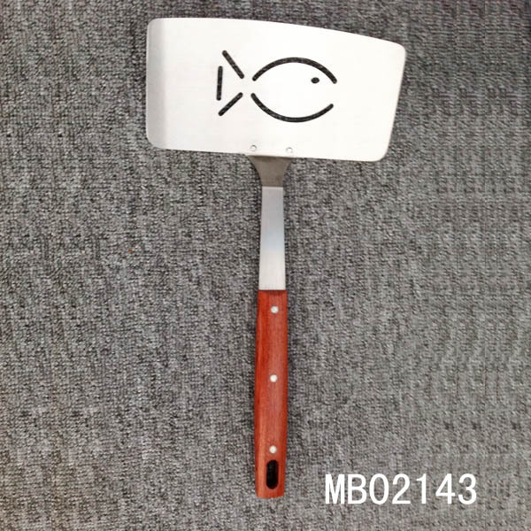 WOODEN Handle BBQ SHOVEL FISH SHOVEL TC
