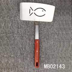 WOODEN Handle BBQ SHOVEL FISH SHOVEL TC