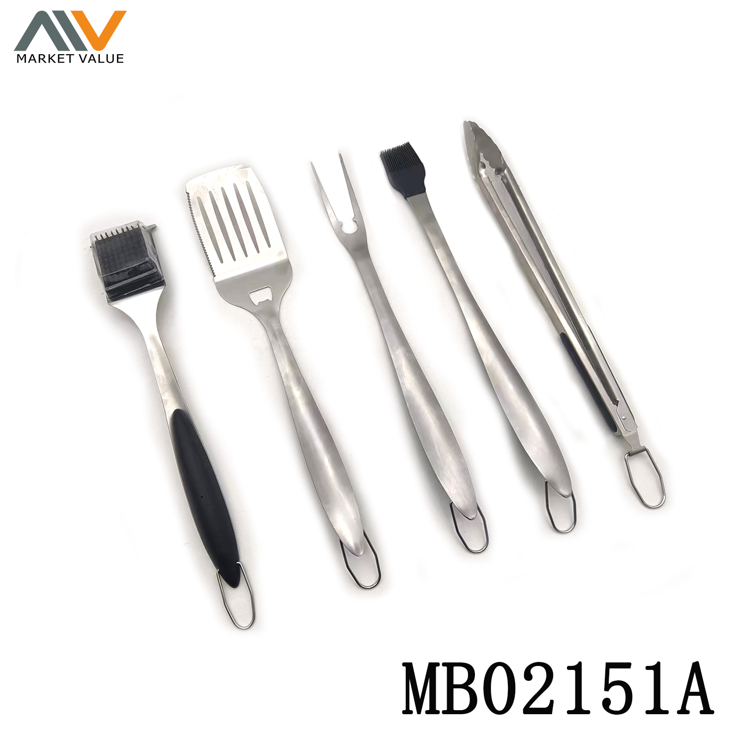 5PCS SS BBQ TOOLS style 5