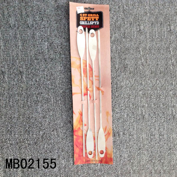 4PCS SS BBQ SKEWERS