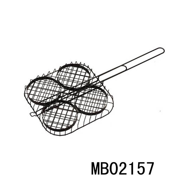 4PCS NON STICK COATING HAMBERGER GRILL RABK POLYBAG