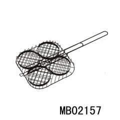 4PCS NON STICK COATING HAMBERGER GRILL RABK POLYBAG
