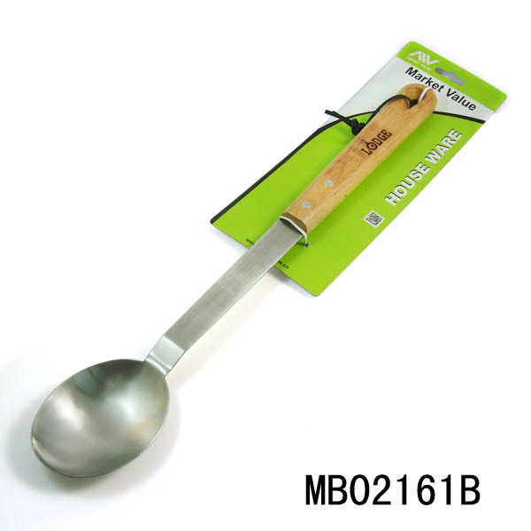 OAK WOOD Handle BBQ SPOON TC