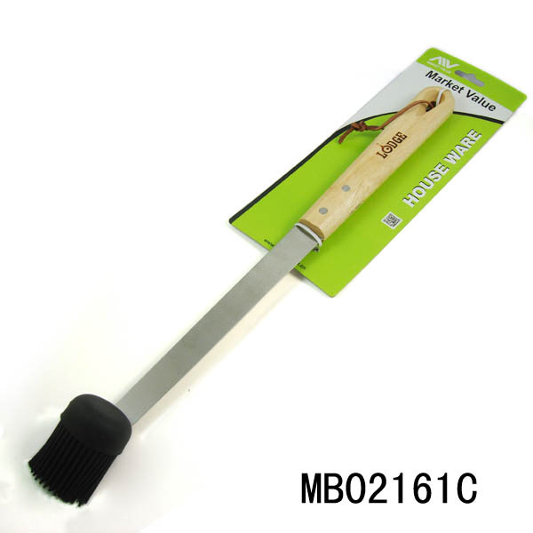 OAK WOOD Handle SILICONE FOOD BRUSH TC