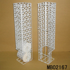 WHITE VINYL COATED PAPER HOLDER