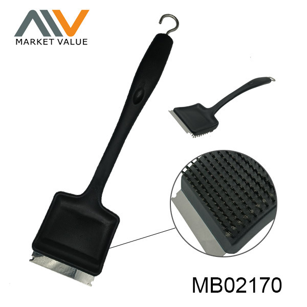 PLASTIC Handle SS BBQ BRUSH TC style 2