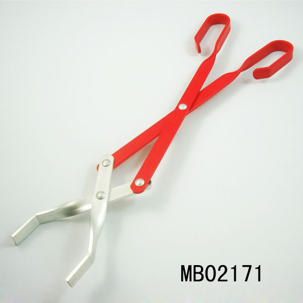 BBQ ALUMINIUM CHARCOAL GRILL CLIPHOT DOG TONG style 2