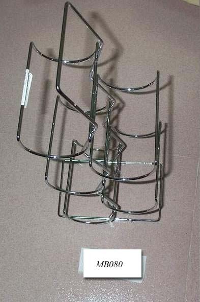 WINE HOLDER Stand CHROME PLATE