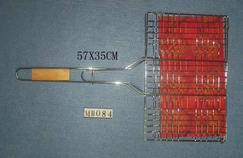 WOOD Handle BBQ GRILL style 2