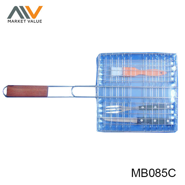 4PCS BBQ SET with 2PCS KNIFE and BRUSH