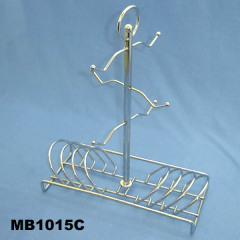 DISH CUP RACK CHROME PLATE