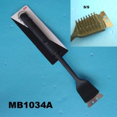 BBQ BRUSH SOFT GRIP STEEL TAIL