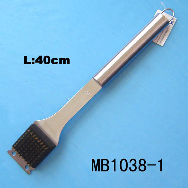 SS TUBE Handle GRILL BRUSH cleanser bristles of brass