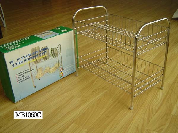 2 LEVEL SS BOWL and DISH Stand