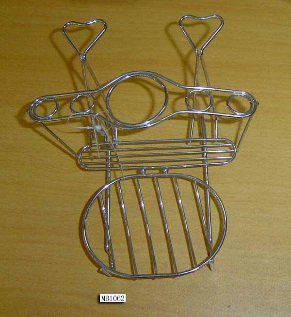 CHROME TOOTHBRUSH RACK