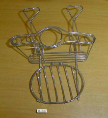 CHROME TOOTHBRUSH RACK