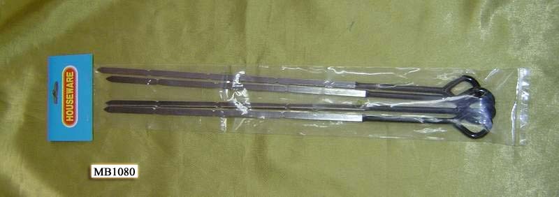 4PCS BBQ SKEWER PVC COATING Handle