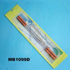 4 PCS BBQ SKEWER WOOD Handle