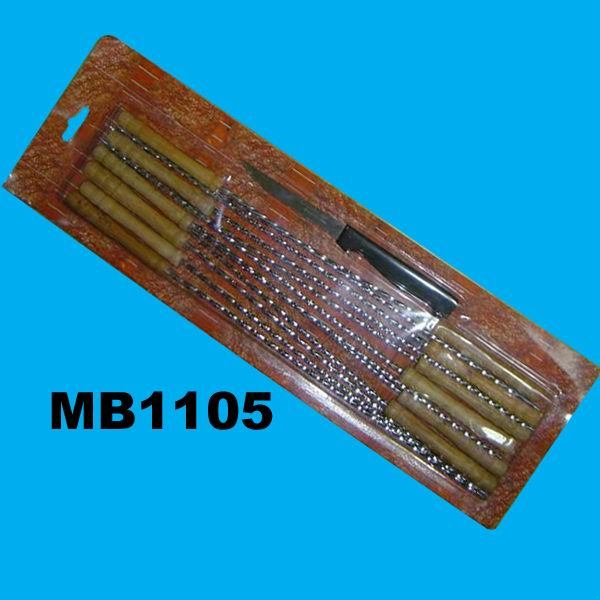 12 PCS BBQ SKEWER and STEAK KNIFE style 2