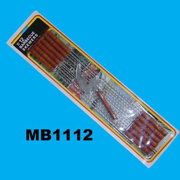 12 PCS BBQ SKEWER and KNIFE style 2