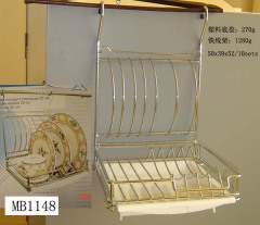 CHROME BOWL RACK with PLASTIC BOTTOM SALVER