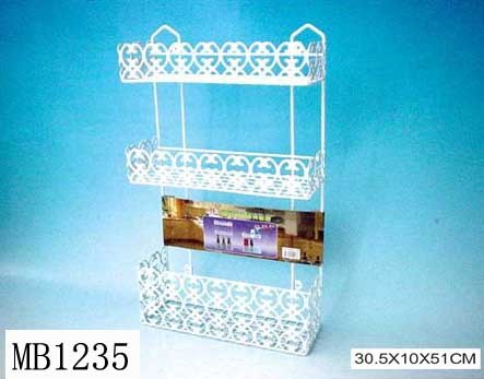 SHOWER CADDY COATING VINYL with FLOWER DESIGN