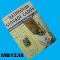BATHROOM STORAGE CADDY CHROME PLATE IN BATH ROOM