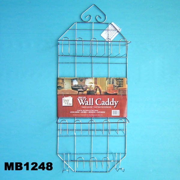 CHROME PLATE WALL CADDY style 4
