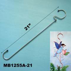 21in ROUND MOVE PLANT HANGER SS HOOK