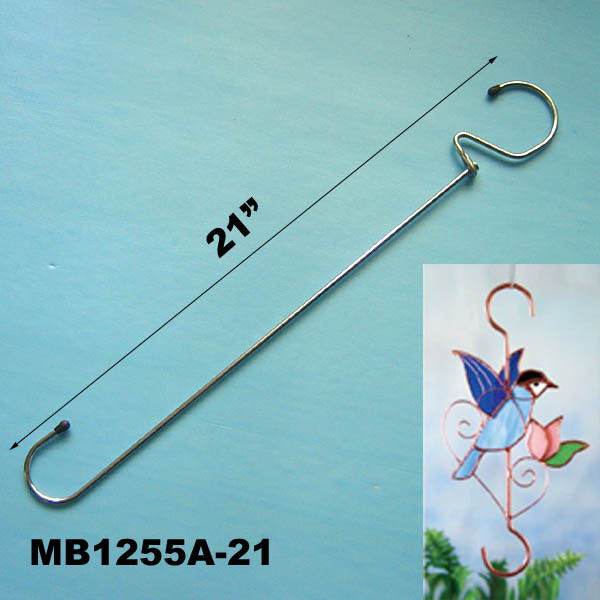 21in ROUND MOVE PLANT HANGER SS HOOK