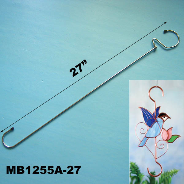 27in ROUND MOVE PLANT HANGER SS HOOK