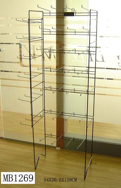 FLOOR RACK HOLDS 28 ITEM