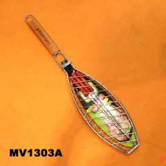67X15CM BBQ NET W 3PCS SKEWER