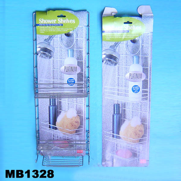 3 LEVEL SHOWER SHELVES DOUBLE COATING