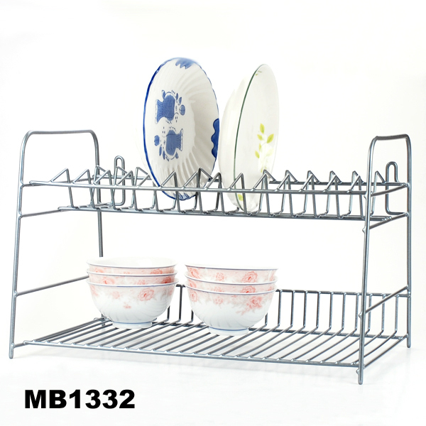 2 LEVEL BOWL and DISH SHELF DOUBLE COATING INSERT CARD30X20CM WHITE COLOUR