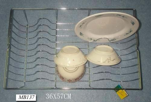CHROME DISH RACK TAG CARD