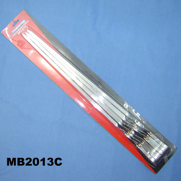 6PCS 60cm SS BBQ SKEWER