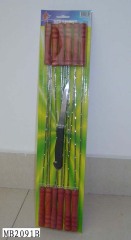12 PCS BBQ SKEWER and STEAK KNIFE