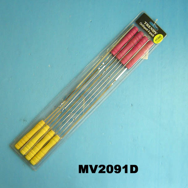 8 PCS BBQ SKEWER WOODEN Handle