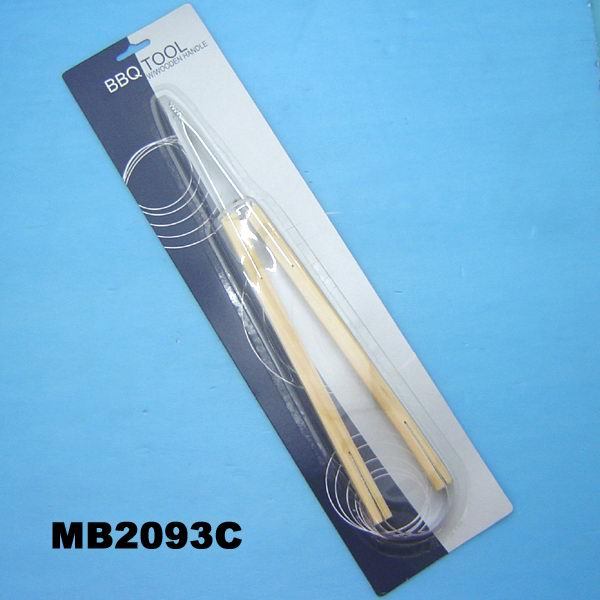 BBQ TONG WOODEN Handle style 2