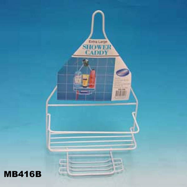 BATHROOM STORAGE RACK SHOWER CADDY with COATING WIRE TC style 2