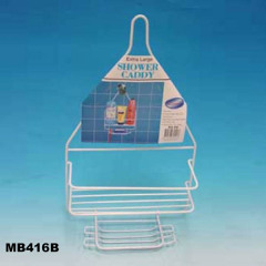 BATHROOM STORAGE RACK SHOWER CADDY with COATING WIRE TC style 2