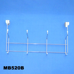 4 HOOKS OVER DOOR CHROME PLATE