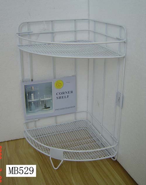 2 SHELF CORNER BATHROOM CADDY