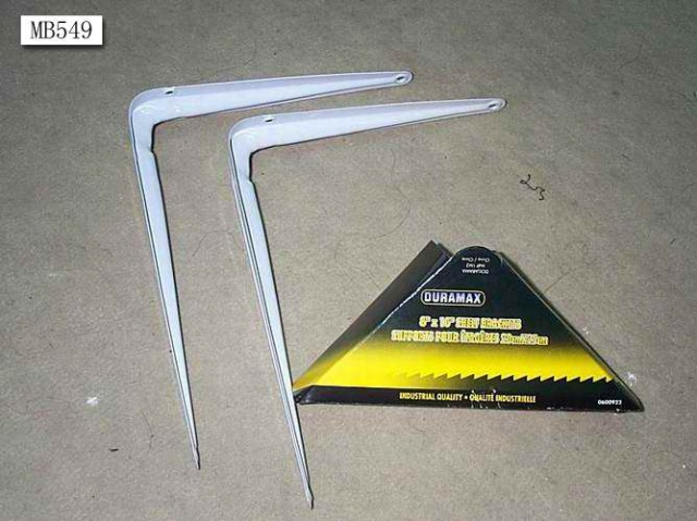 8X10in CORNER RACK2PK METAL SHELF BRACKET