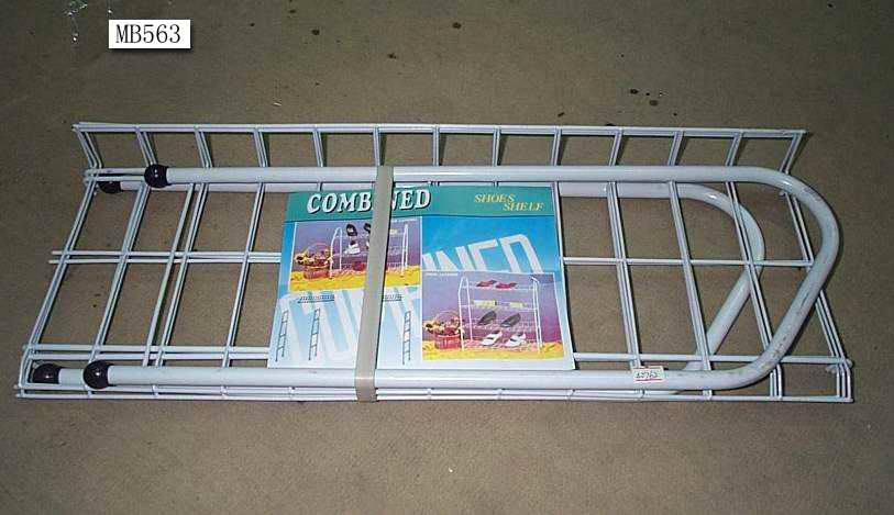 VINYL COATED SHOE SHELF