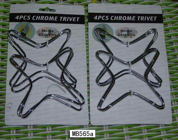 4PCS CHROME TRIVET TC