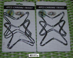 4PCS CHROME TRIVET TC